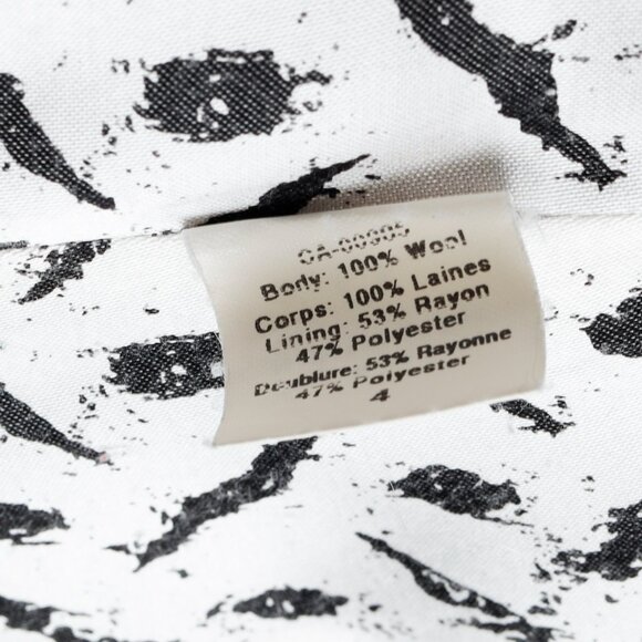 L.A.M.B. Vintage Black Wool and Satin Waistcoat Jacket - Picture 10 of 11